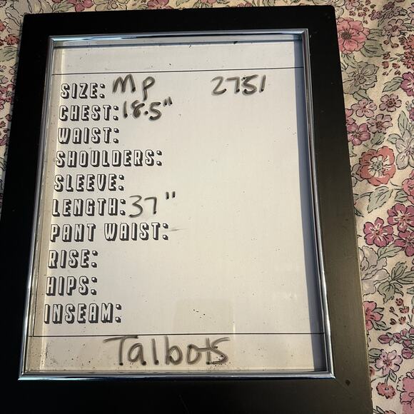 Talbots Size Medium Petite Effortless Jersey Shift Dress - Star Geo Blue White - Picture 6 of 6